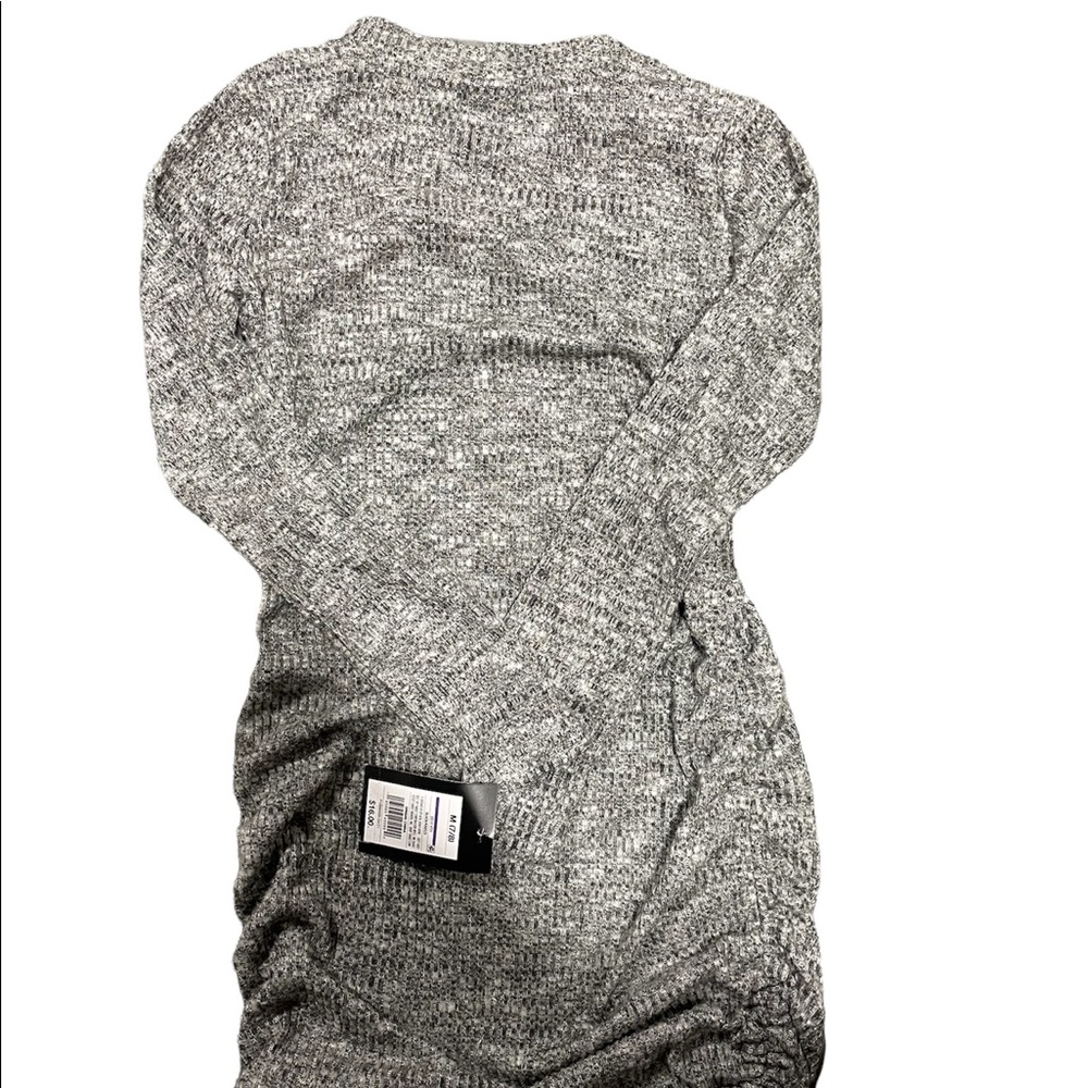 Girls gray comfy sweater dress- art class